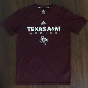 Adidas maroon Texas a&m tee
